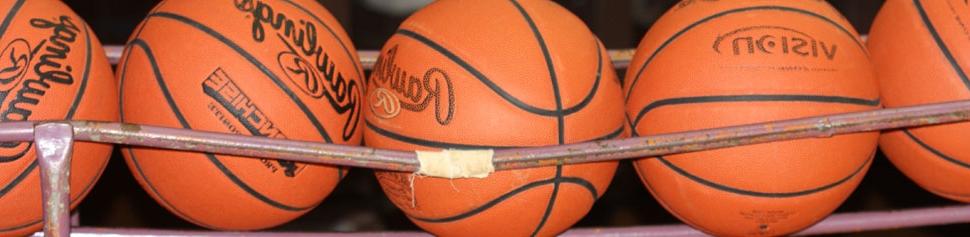 Basketballs in Rack